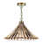 Antique Brass with Amber Glass Shade selected
