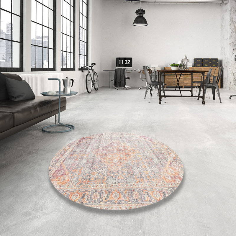 Oriental Indoor Rug, Round 5'