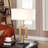 Tikeshia Chain Modern Table Lamps Brass Finish