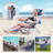 Backpack Folding Beach Chair With Adjustable Sunshade, Backrest And Footrest, Reclining Lounge Chair Facedown Tanning Chair For Beach Camping Pool Patio-1663323319