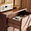 Medieval-style walnut chest of drawers