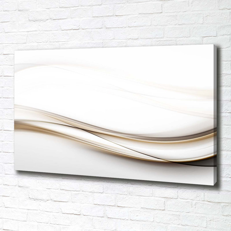 Waves Abstraction - Wrapped Canvas Print