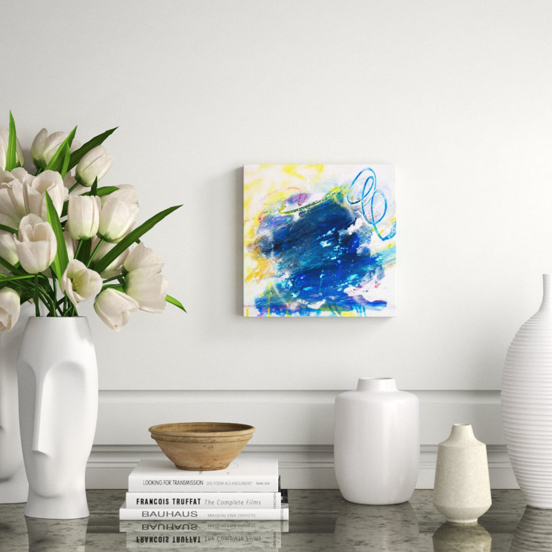 Sapphire - Artist Enhanced Canvas Print, 12" H x 12" W x 1" D, Unframed