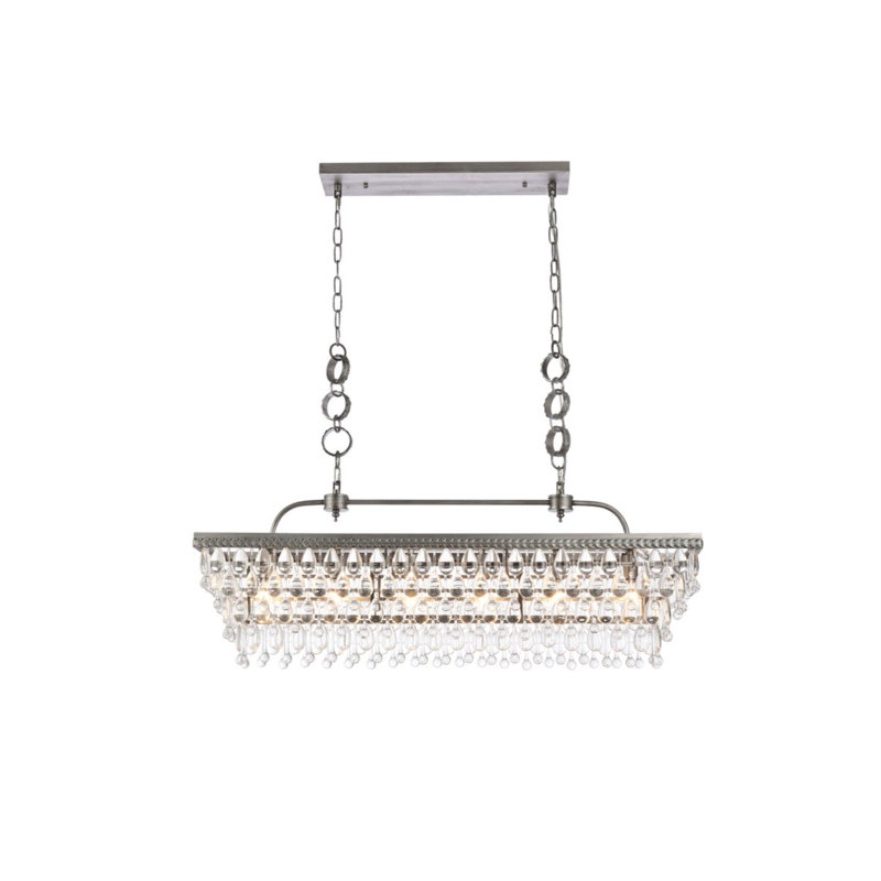 Arey 6 - Light Unique/Statement Pendant, Antique Silver