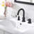 Widespread 2-handle Bathroom Faucet with Drain Assembly-70781162