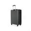 Ensemble de valises 3 pièces Valise légère et durable en ABS avec roulettes pivotantes, verrou TSA, (20/24/28), gris foncé