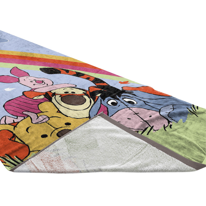 Disney Winnie The Pooh 'Rainbow' Beach Towel Standard 100% Cotton