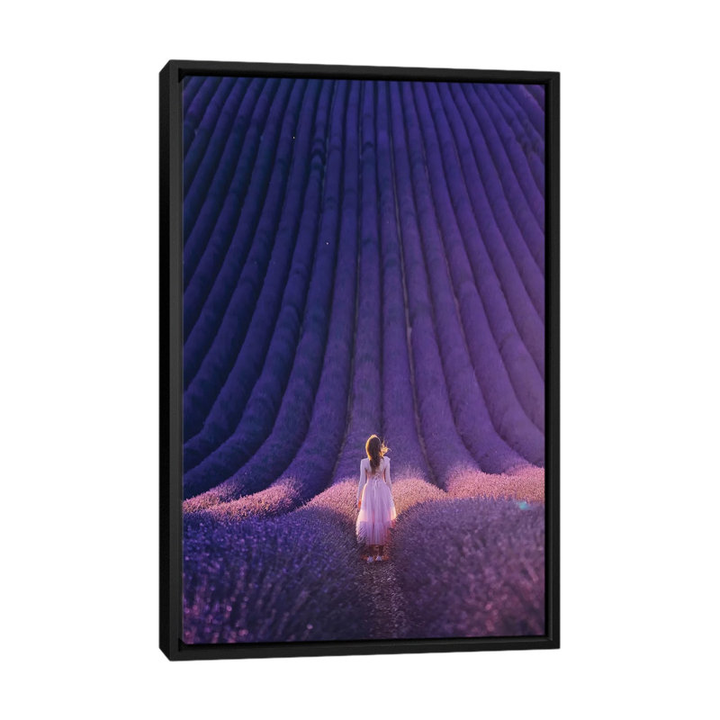 Reproduction de photo « Lavanda inseption » par Hobopeeba, Pas de tapis, H 40 po x l 26 po x P 1,5 po, Toile avec cadre noir