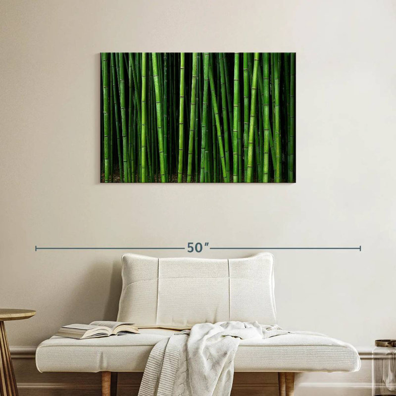 Forêt de bambou vert Alvord, H 24 po x l 36 po