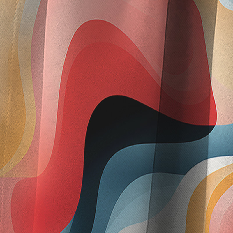 Minimalist Abstraction VII - Rideau abstrait - Rideau occultant à formes géométriques - 1 panneau, L 52 po x L 95 po