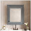 Armoire de rangement murale avec miroir, tablette réglable et charnières à fermeture en douceur pour économiser de l'espace-129576881