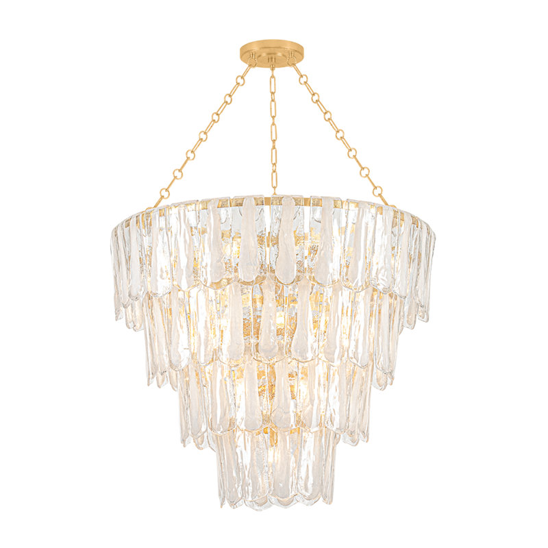 Lustre tambour en verre Tappan Piastre, 42, 21