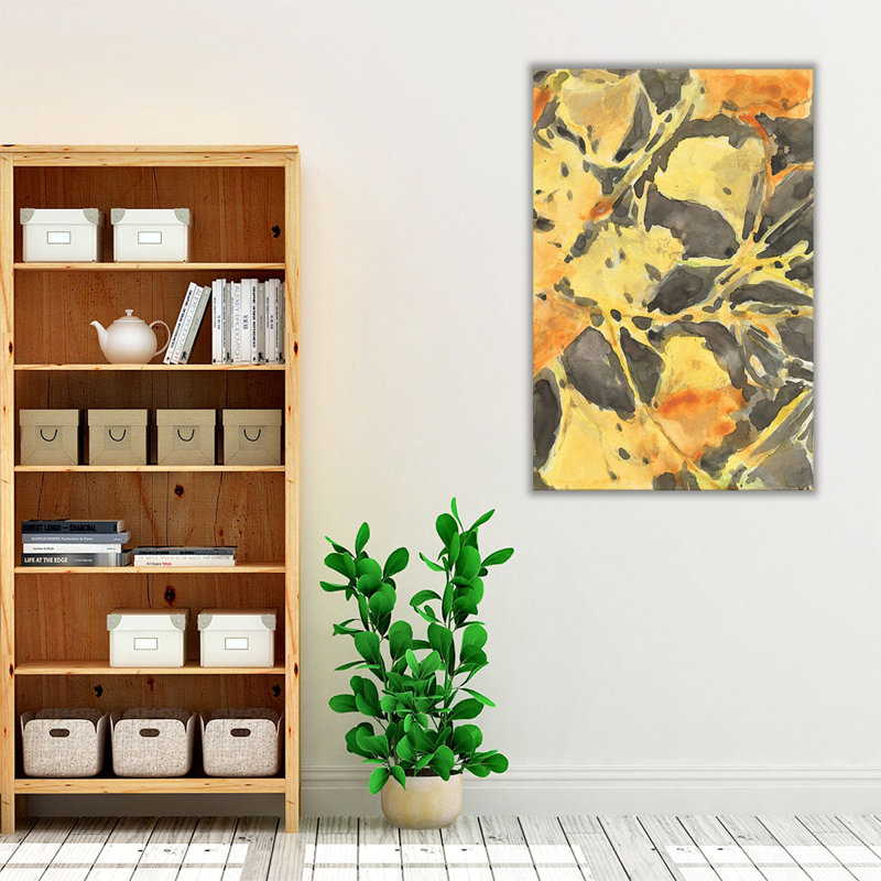 «Ginkgo Leafing II», reproduction d'art sur toile, H 30 po x l 20 po