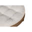Grande table basse ronde avec surface et rangement pour l'eau - Lin spacieuse, gris, imperméable