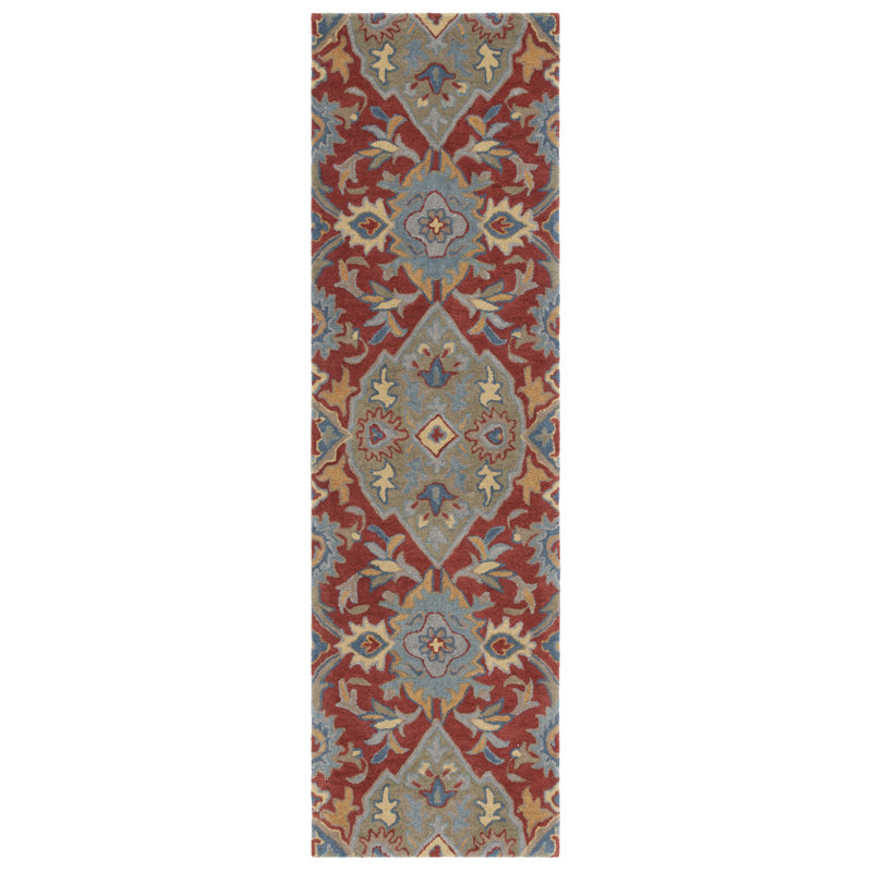 Lyliana Hand Tufted Wool Floral Rug, Runner 2'3" x 8'