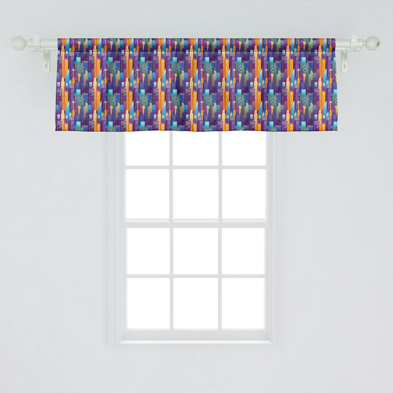 Multicolore cantonnière Ambesonne, L 54 po x L 12 po