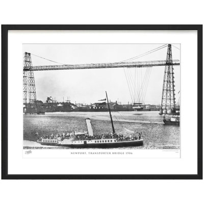 Newport, Transporter Bridge 1906 - Single Picture Frame Print