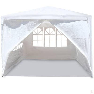 10'X10' Party Tent Outdoor Heavy Duty Gazebo Wedding Canopy + 4 Removable Walls