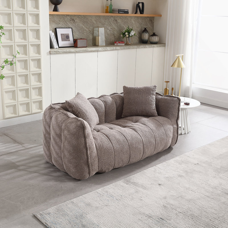 Fauteuil à billes pour deux personnes avec mousse haute résilience pour les jeux lisant la télévision