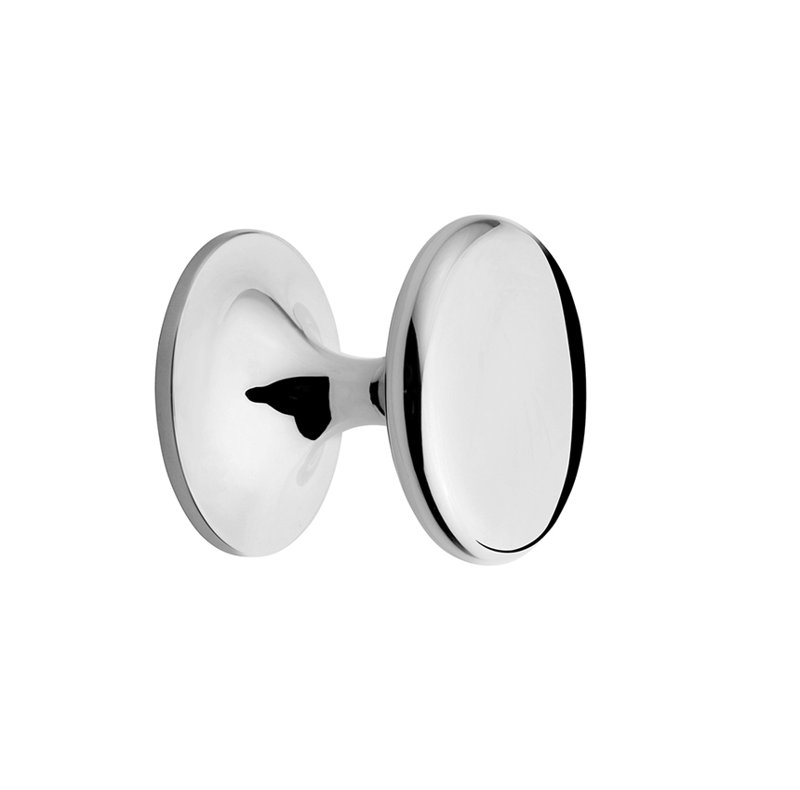 Poignée ronde Chloeu, Chrome brillant, H 1,26 po x l 1,25 po x P 1,25 po