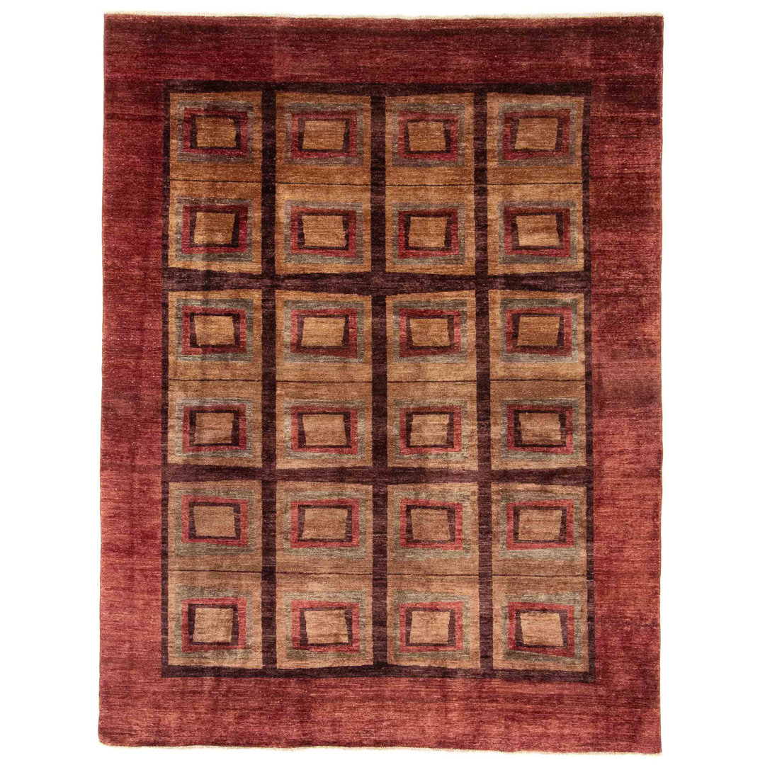 Geometric Wool Hand Woven 240cm X 312cm Area Rug