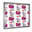 «Blue and Black Retro Strokes On White», reproduction d'art sur toile à motifs-66838225-66838226
