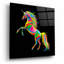 «Unicorn» par Bob Weer, art mural en verre acrylique «Unicorn» par Bob Weer