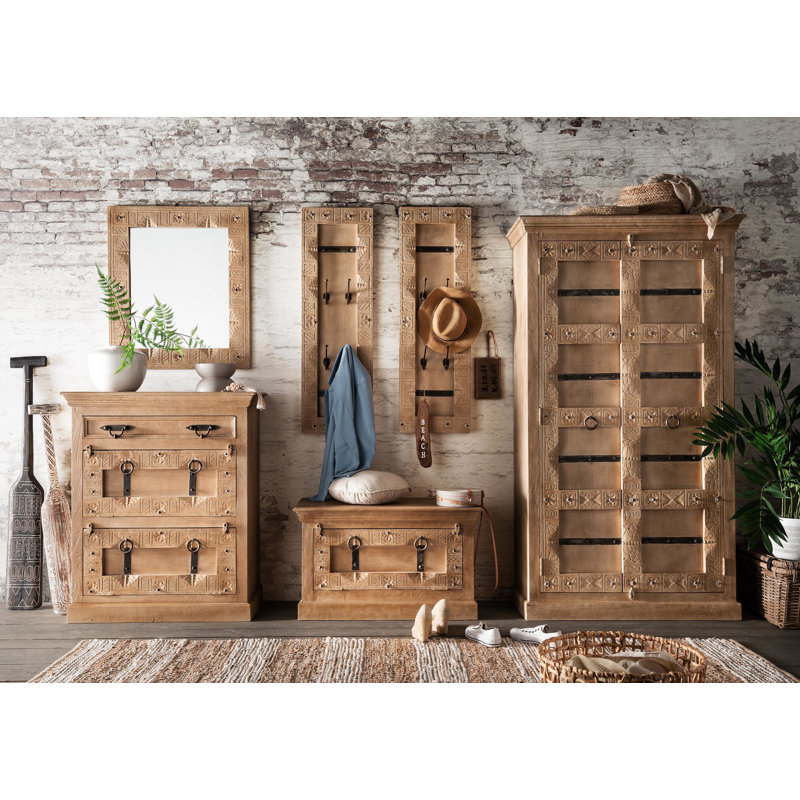 Collum Solid Wood Wardrobe