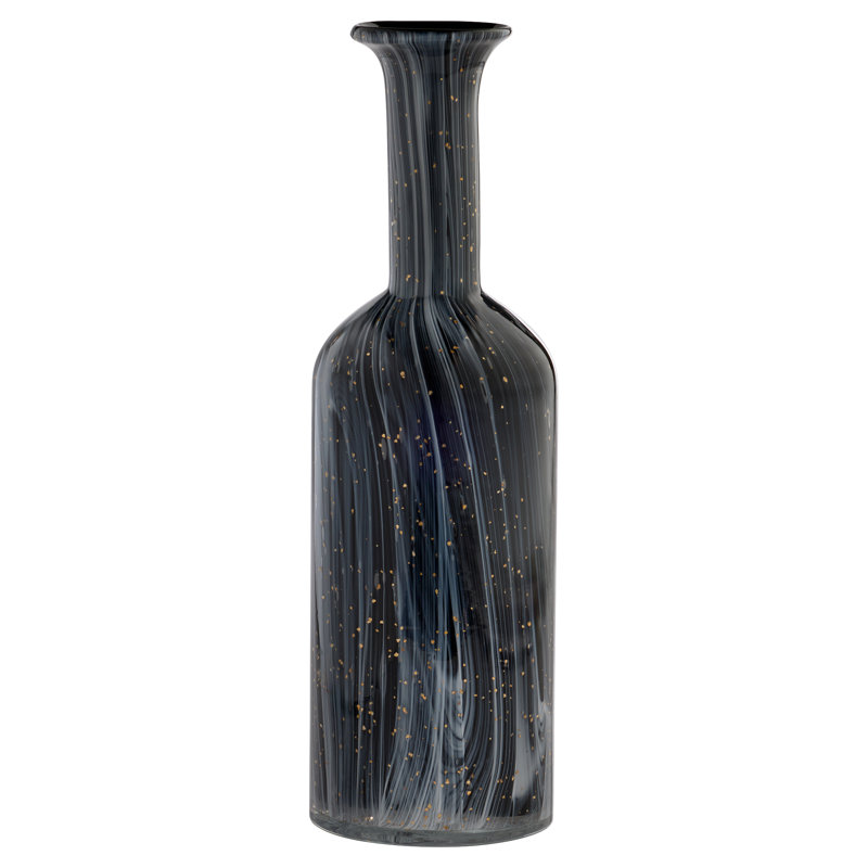 Infinity Handmade Glass Table Vase, 17.5" H x 5.5" W x 5.5" D