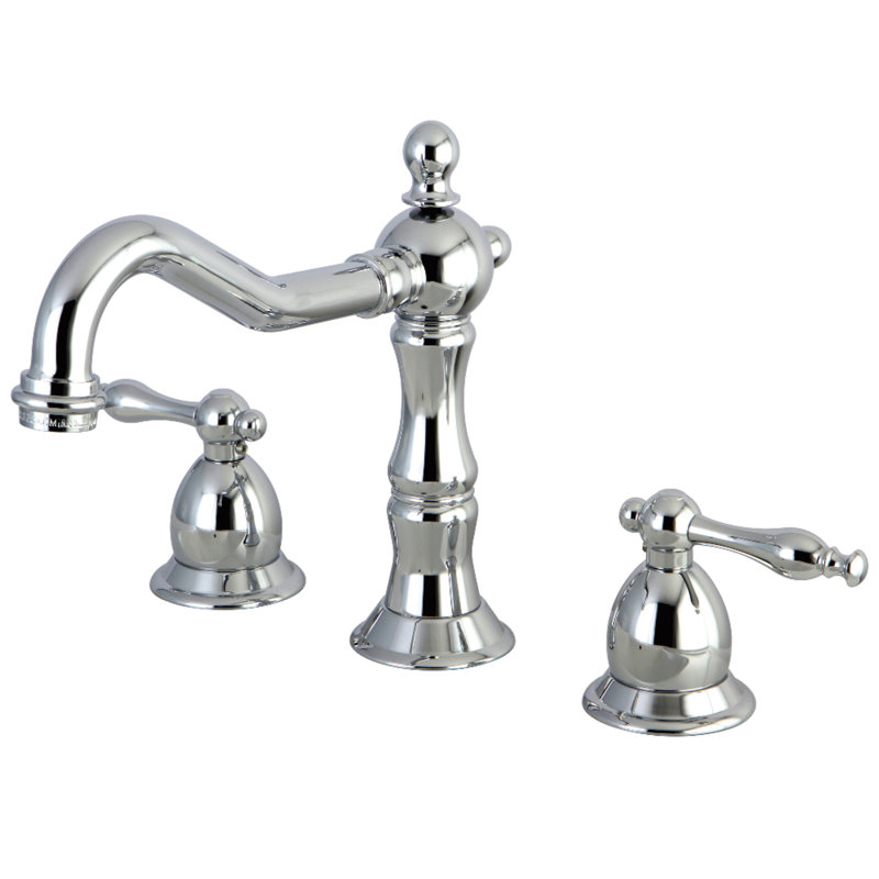Robinet de salle de bain espacé Kingston, Chrome poli