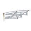 Auvent de porte et fenêtre de construction 79 po x 34 po - Pare-étincelles en aluminium de qualité en polycarbonate et construction carrée, Upf80 + pour l'espace extérieur