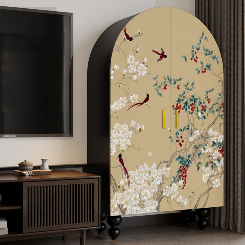 Armoire-penderie à double porte arquée