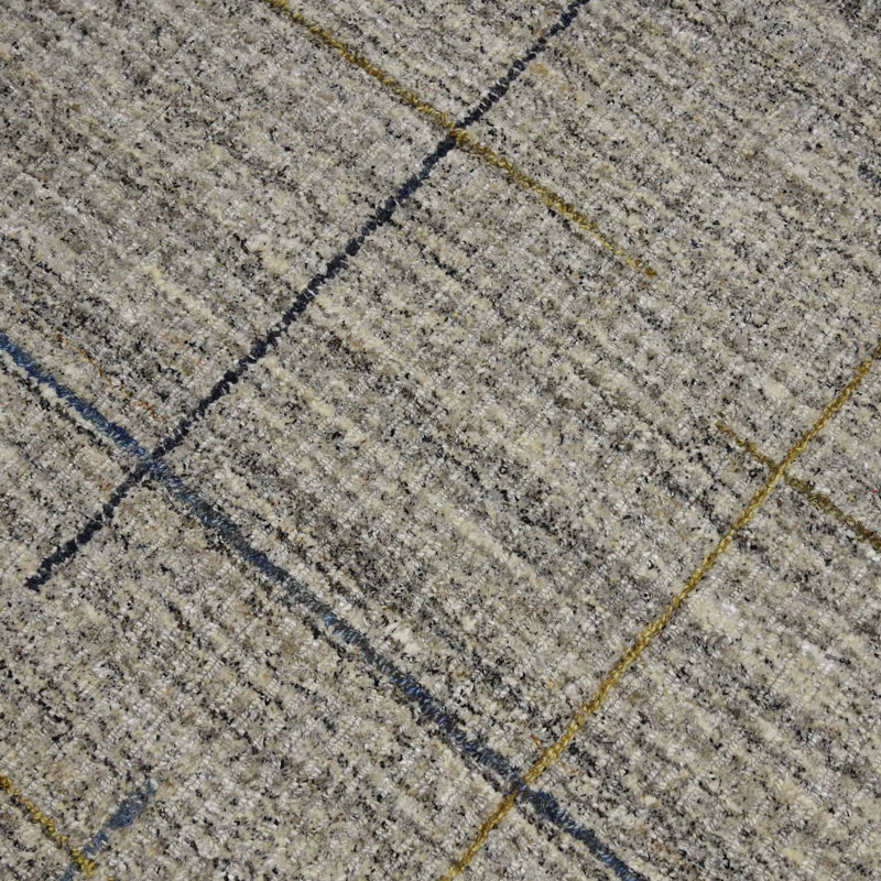 Hawaii Transitional Style Hand-Woven Natural Area Rug, 2' X 3', Gray, Rectangle 8' x 10'