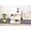 Étagère simple à 2 couches de couleur blanc crème, bois d'ingénierie, pour la maison, le rangement dans la chambre à coucher, la bibliothèque à livres crème robuste, la chambre polyvalente, la surface lisse, la capacité de charge