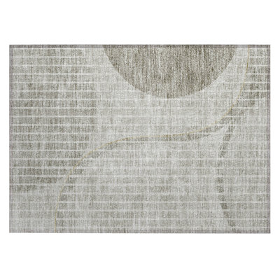 Chevella Washable Striped Indoor / Outdoor Rug