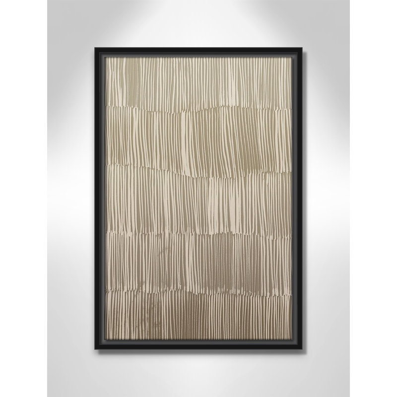 Linear Calm I Print par , Cadre flottant noir, H 19,5 po x l 13,5 po