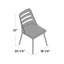 Chaise d'appoint à dossier en échelle Huitt-1060745112