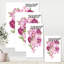 Fleurs roses rétro - peinture sur toile-59724754-59767352