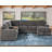 U-Shaped Sectional Sofa Bed Pull Out Sleeper Couch With Storage Chaise-1956634049