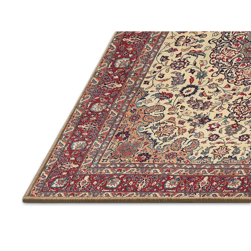 Tapis oriental beige, Rectangle 5 pi x 7 pi