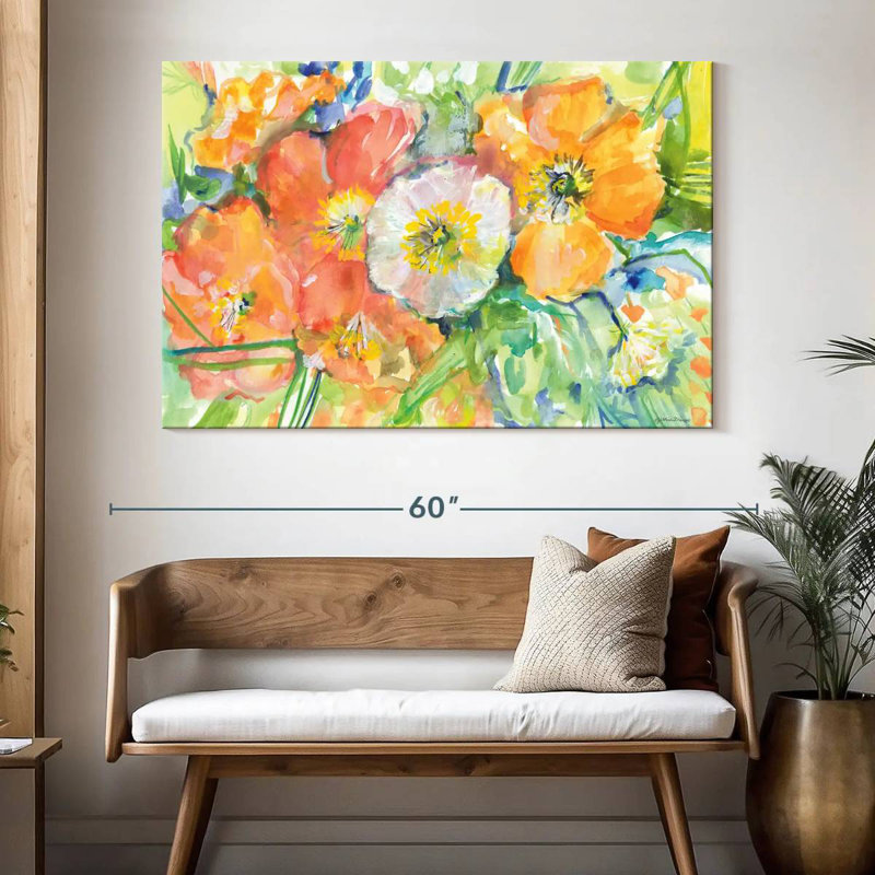 Harnek Poppies For Karen, H 34 po x l 51 po