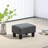 Foot Rest With Linen Upholstery, Charcoal Gray, Compact For Any Home, Comfortable Fabric Rest, Gray Shade, Daily Living,