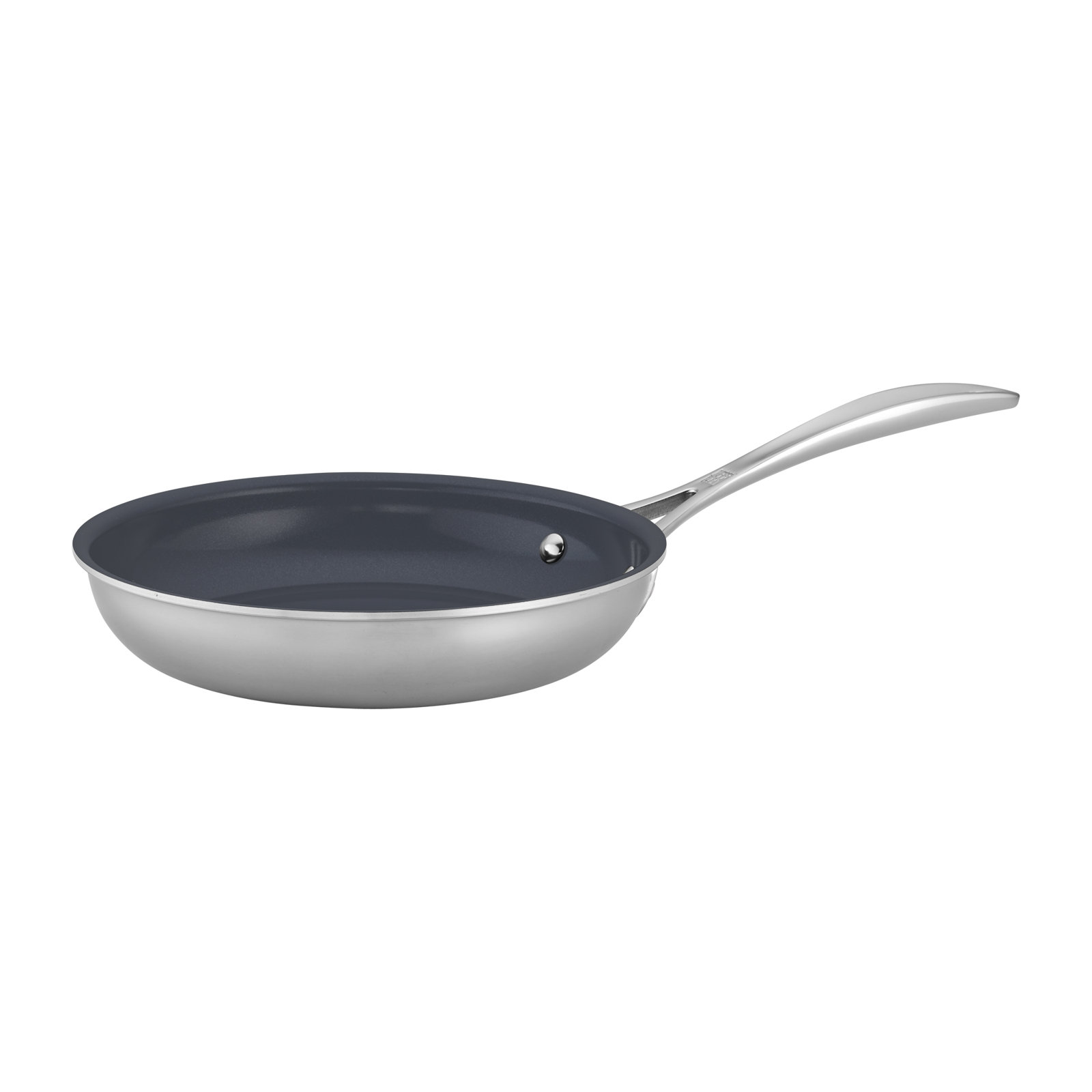 ZWILLING Clad CFX Stainless Steel Ceramic Nonstick Fry Pan, 8"