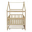 Lit simple en bois avec lit gigogne-1629607759