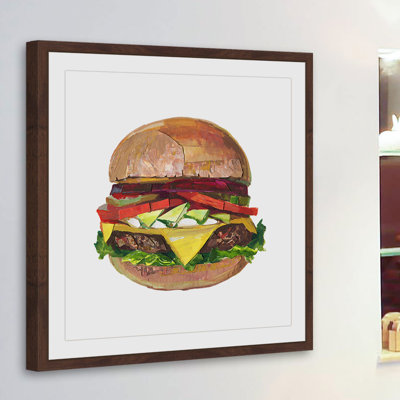 « ultimate burger », reproduction d’art encadrée