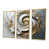 Toile avec cadre flottant or