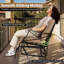 Chaise berçante d'extérieur 2 pièces