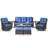 Bonia 8 Piece Wicker Rattan Sofa Seating Group with Cushions-1336717320-1336717321