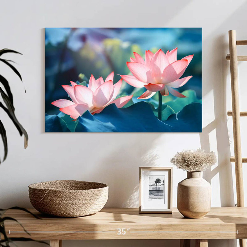 Fleurs de lotus Harnek, H 20 po x l 30 po