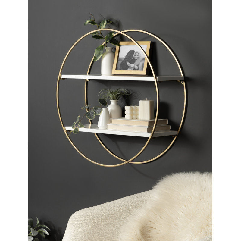 2 Piece Circle Accent Shelf